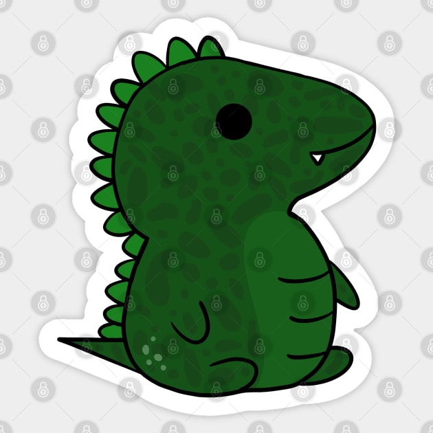 Green Baby Dinosaur Sticker by Lobinha